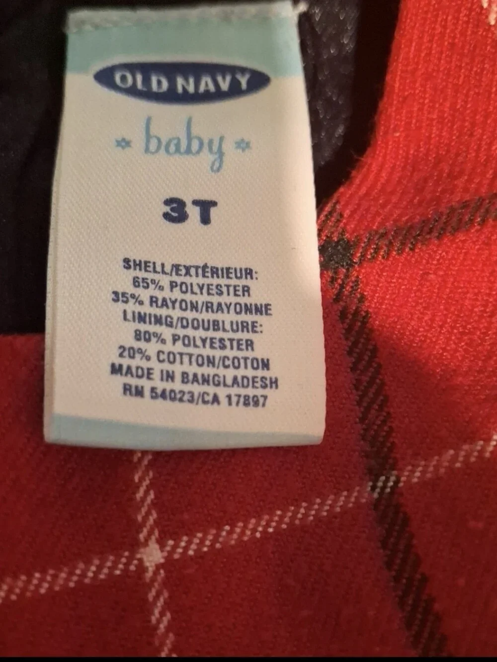 Old Navy 3T Wool Free Plaid Pinefore Dress - Preloved